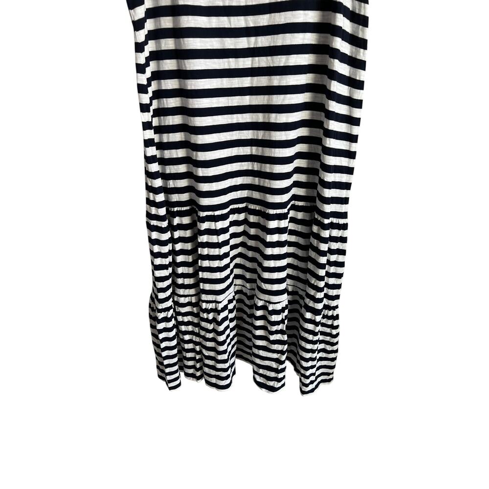 GAP WOMENS SIZE XLARGE COTTON TANK TIERED STRIPE SUNDRESS NAVY WHITE NEW - Picture 6 of 10